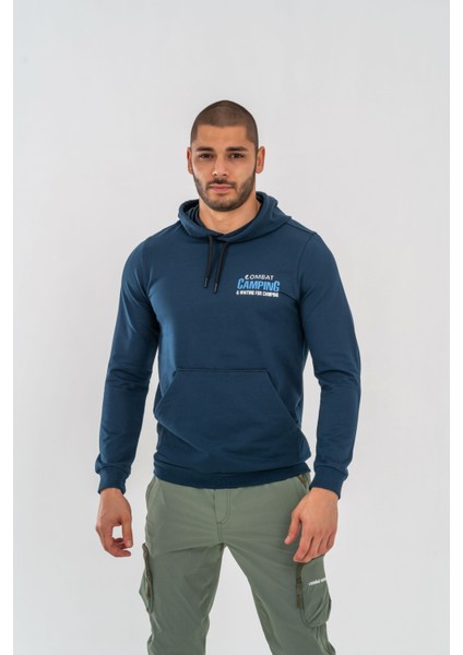 Sweatshırt Kapşonlu - 904 - B16 - Lacivert