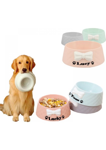 Yeşil Stil Kişiselleştirilmiş Pet Köpek Besleme Mama Kaseleri Ücretsiz Özelleştirilmiş Köpek Yavrusu Güzel Bowknot Elmas Desen Sızdırmaz Pet Besleyici Tedarik (Yurt Dışından) fiyatları
