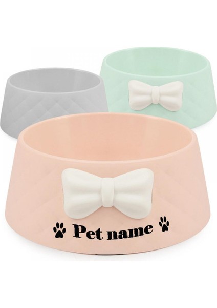 Yeşil Stil Kişiselleştirilmiş Pet Köpek Besleme Mama Kaseleri Ücretsiz Özelleştirilmiş Köpek Yavrusu Güzel Bowknot Elmas Desen Sızdırmaz Pet Besleyici Tedarik (Yurt Dışından) indirimleri