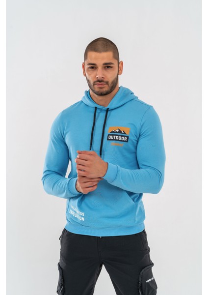 Sweatshırt Kapşonlu - 904 - B08 - Mavi fiyatları