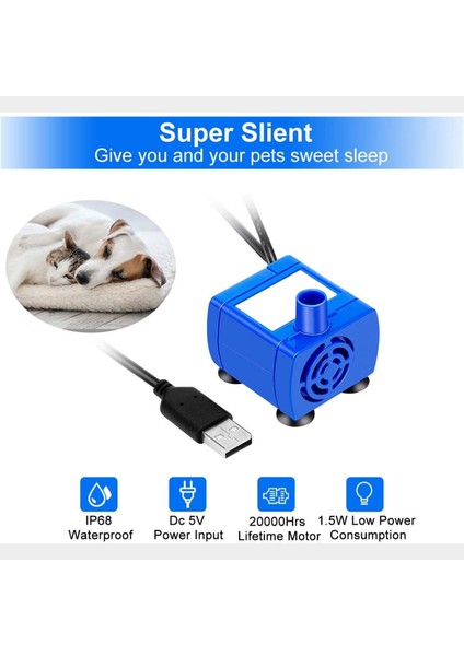 No.1 Tarzı Pet Içme Çeşmesi Pompası 3 Katmanlar Mini Evcil Hayvanlar Içme Çeşmesi Pompası Ev Değiştirme Su Kasesi Kedi Köpek Su Sebili (Yurt Dışından) fırsatları