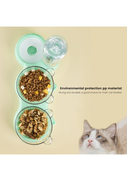 Açık Yeşil Tarzı Otomatik Kaseler ve Suluklar Kedi Sulukları Köpekler Için Ürünler Kediler Maması Çift Yem ve Kaseler Depolama Evcil Hayvan Ürünleri (Yurt Dışından) modelleri