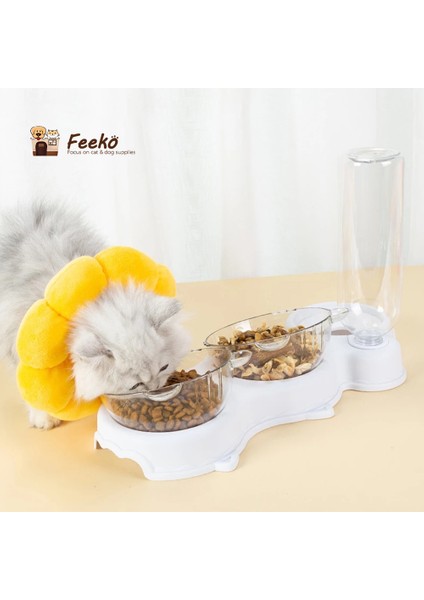 Açık Yeşil Tarzı Otomatik Kaseler ve Suluklar Kedi Sulukları Köpekler Için Ürünler Kediler Maması Çift Yem ve Kaseler Depolama Evcil Hayvan Ürünleri (Yurt Dışından) fırsatları