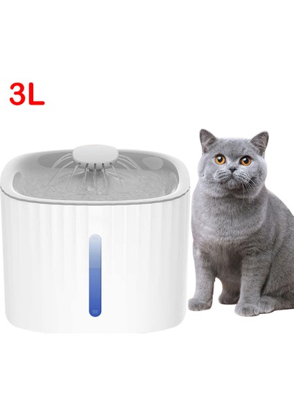 Sadece Sensör Stili Işıksız 3l USB Otomatik Su Çeşmesi Kedi Köpek Içme Kabı Pet Akıllı Içme Koşu Pet Tiryakisi Su Otomatik Besleyici Kase Kedi ve Köpek Için (Yurt Dışından) fiyatları