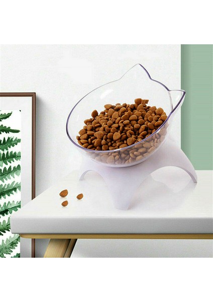 Resim Stili Olarak Yükseltilmiş Standlı Kedi Yükseltilmiş Kase 15 Derece Eğik Tasarım Boyun Koruma Standı Yükseltilmiş Pet Mama Su Besleyici Kase Kedi Küçük Köpek Için (Yurt Dışından) indirimleri