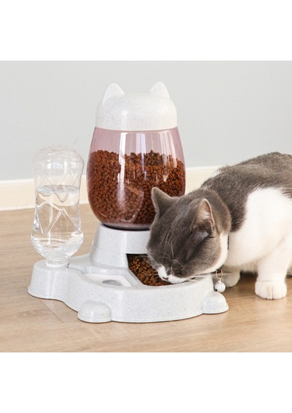 Gri Stil 2l 2.2l Pet Köpek Kedi Köpekler Için Otomatik Besleyici Kase Içme Suyu 528ML Şişe Yavru Kedi Kaseler Yavaş Gıda Besleme Malzemeleri (Yurt Dışından) fırsatları