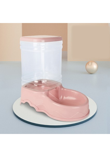 Pembe Yemek Tarzı Kedi Besleyici ve Tiryakisi Otomatik Kedi Maması Dağıtıcı Su Kaseleri Kediler Için Büyük Kapasiteli Yerçekimi Otomatik Besleyiciler (Yurt Dışından)