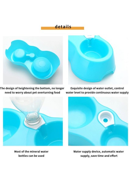 No.1 Tarzı Pet Köpek Kedi Köpekler Için Otomatik Besleme Kasesi Içme Suyu Şişesi Yavru Kedi Kaseleri Yavaş Gıda Besleme Konteyner Malzemeleri (Şişe Değil) (Yurt Dışından) fırsatları