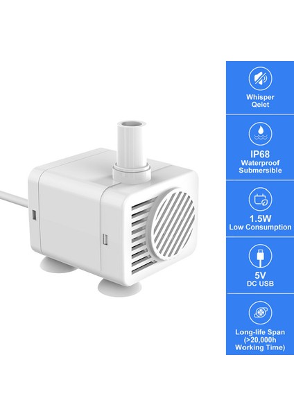 Bir Stil USB Evrensel DC5V Su Pompası Pet Kedi Köpek Içme Çeşmesi Kediler Çiçekler Için Içme Kase Su Sebili Motor Aksesuarları (Yurt Dışından) modelleri