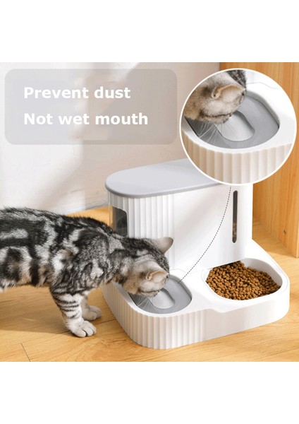 Tek Kase Tarzı 3l Pet Kedi Maması Kase Köpek Kuru Gıda Depolama ile Otomatik Besleyici Kediler Içme Suyu Kase Yüksek Li Güvenlik Malzeme Malzemeleri (Yurt Dışından) modelleri