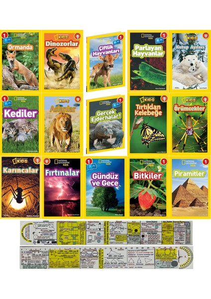 National Geographic Kids 15 Kitap Set - Matematik Öğreten Ayraç