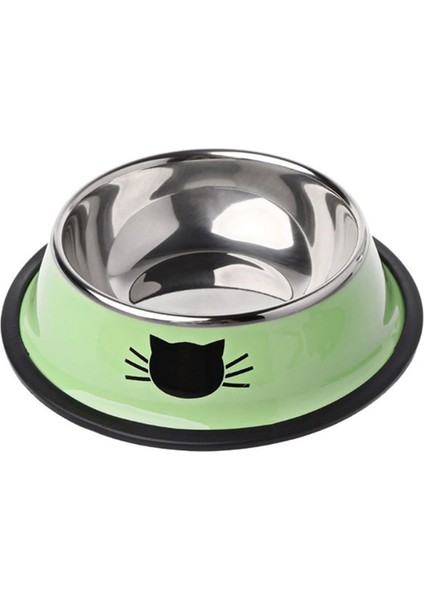Yeşil Stil Köpek Kedi Kalın Kaymaz Kase Yükseltilmiş Yükseklik Yükseltilmiş Konteyner Su Sızdırmaz Kase Sızdırmaz Içme Şişesi Pet Malzemeleri (Yurt Dışından)