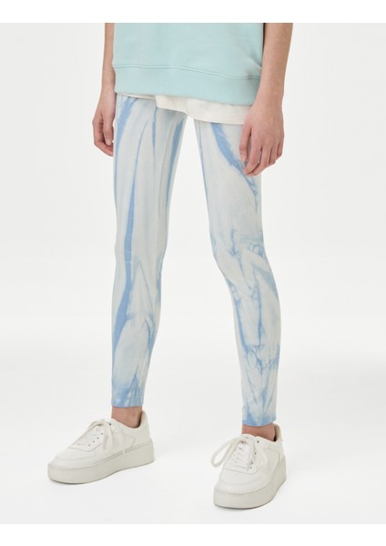 Batik Desenli Legging Tayt