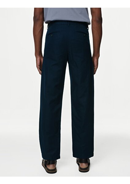 Marks & Spencer Tapered Fit Keten Pantolon