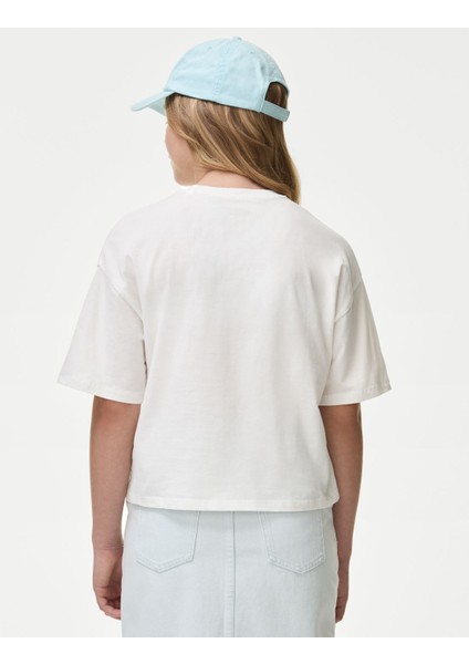 Saf Pamuklu Kısa Kollu T-Shirt (6-16 Yaş) modelleri