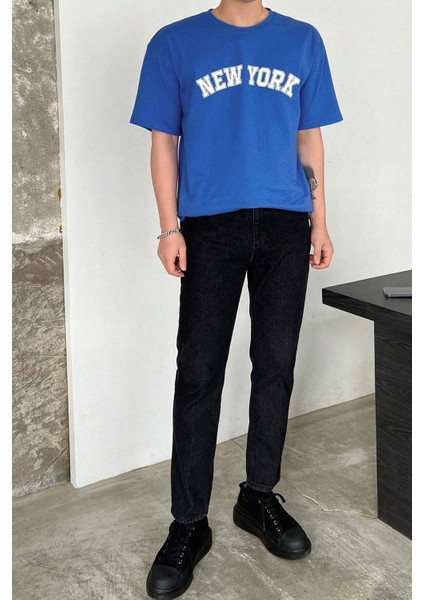 Only Trendwear Erkek New York Baskılı Oversize Tshirt fiyatları