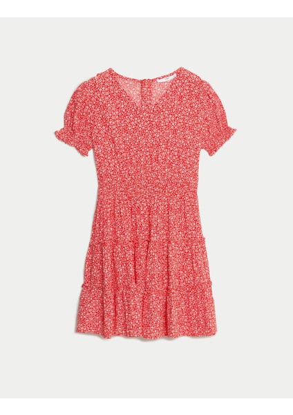 Kısa Kollu Mini Elbise (6-16 Yaş) modelleri