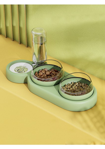 Mavi Stil 500ML Pet Kedi Kase Otomatik Besleyici Köpek Kedi Maması Kase Su Çeşmesi ile Çift Kase Içme Yükseltilmiş Stand Bulaşık Kaseler Kediler Için (Yurt Dışından) fiyatları