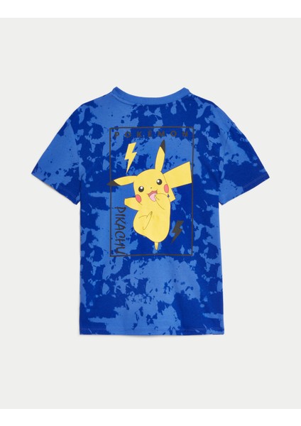 Marks & Spencer Saf Pamuklu Pokemon™ Desenli T-Shirt