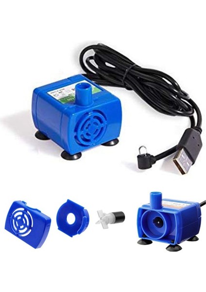 Su Pompası LED Işık Pet Kedi Su Çeşmesi Motoru Yedek Kedi Çiçekleri Için Pet Aksesuarları Içme Kabı Su Sebili (Yurt Dışından)