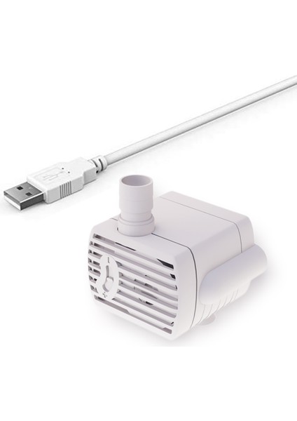 Beyaz Stil Downypaws Için Ultra Sessiz Su Pompası Pet Su Fıskiyeleri USB Dalgıç Su Pompası Hmax Ayarlanabilir DC5V 100MA(170LH) (Yurt Dışından)