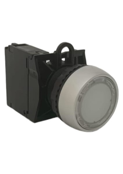 TJ2533-0AM50-J01 / Tj2 Serisi Saten Çerçeveli, Işıklı ve Yaylı Buton Seti, Beyaz (1nc, 24 Vac/dc)
