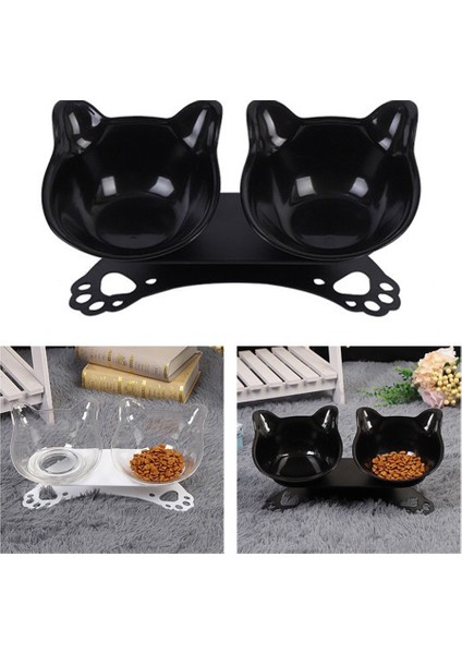 Şeffaf Stil Kedi Mama Kaseleri Kedi Su Kasesi Kaymaz Içme Bulaşık Besleyici Aksesuarlar Ürünler Boyun Koruyucu Köpek Çift Kedi Kase Comedero Gato (Yurt Dışından) modelleri