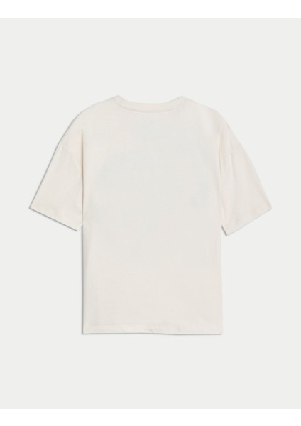 Saf Pamuklu Kısa Kollu T-Shirt (6-16 Yaş) indirimleri