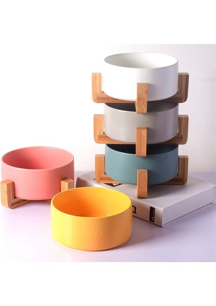 Ahşap Kül Kase Tarzı 13CM400ML Pet Kase Kedi Kase Köpek Kase Düz Renk Seramik Su Tahıl Kase Anti Devrilme Büyük Kapasiteli Evcil Hayvan Malzemeleri Kedi Aksesuarları (Yurt Dışından) modelleri