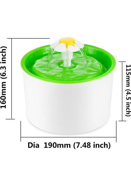 Turuncu Mat Stili Abd Fişi Otomatik Kedi Su Çeşmesi Evcil Hayvanlar Için Su Sebili Büyük Yaylı Içme Kabı Kedi Otomatik Besleyici Içecek Filtresi 1.6l (Yurt Dışından) fırsatları