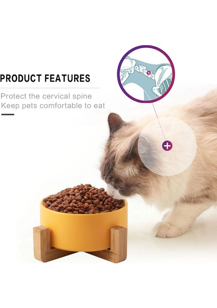 Yeşil Stil 400ML Seramik Pet Kase Kedi Yavrusu Besleme Malzemeleri Çift Pet Kaseler Köpek Maması Su Besleyici Köpek Aksesuarları Dayanıklı Çoklu Renk Seçeneği (Yurt Dışından) indirimleri