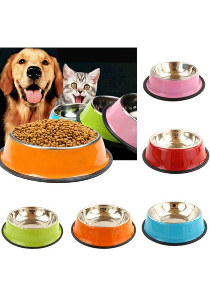 Kırmızı Stil Evcil Hayvanlar Köpek Kedi Yavrusu Kaymaz Paslanmaz Çelik Seyahat Besleme Maması Su Haznesi Tabağı (Yurt Dışından) modelleri