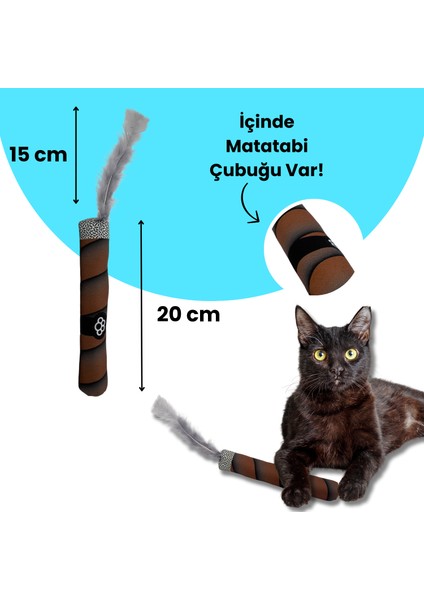 Matatabi Çubuklu Peluş Puro Kedi Oyuncağı Catnip Çubuklu Kedi Oyuncağı