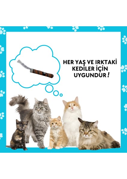 Matatabi Çubuklu Peluş Puro Kedi Oyuncağı Catnip Çubuklu Kedi Oyuncağı