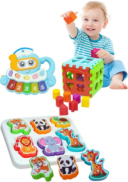 Oyuncak Ahtapot Masalcı Piyano Neşeli Dostlar Bultak Set