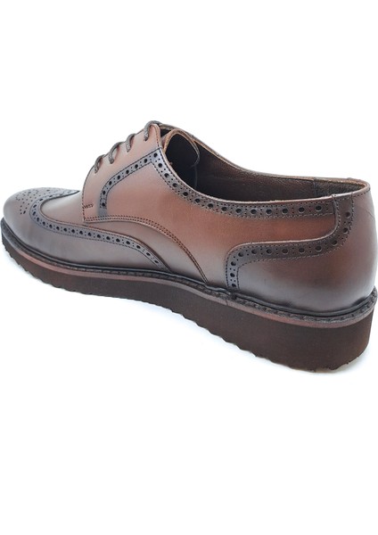 Erkek Yakma Kahve 40-44 İç Dış %100 Hakiki Deri Mükemmel Kalıp Comfort modelleri