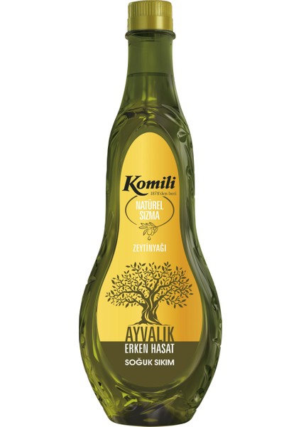 KOMİLİ AYVALIK ERKEN HASAT NATUREL SIZMA ZEYTİNYAĞI 1 LT