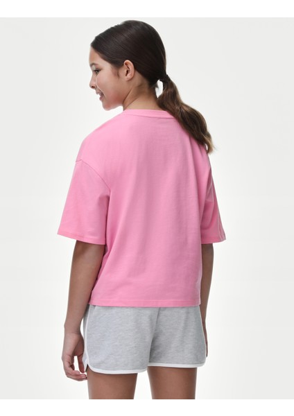 Saf Pamuklu Kısa Kollu T-Shirt (6-16 Yaş) modelleri