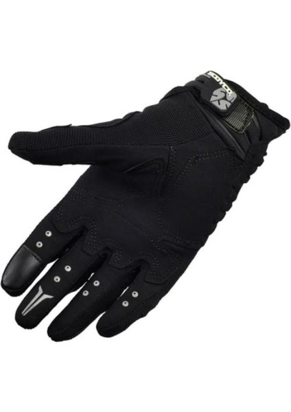 Motosiklet Eldiveni Carbon Korumalı Deri ve Cordura Kumaş Sertifikalı Motor Eldiven Siyah modelleri