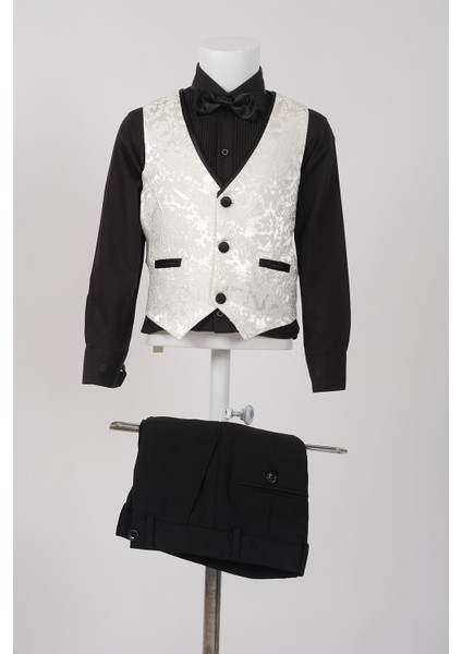 İşlemeli Erkek Çocuk Smokin Takım Elbise / Gömleksiz_mnvs2290 fiyatları