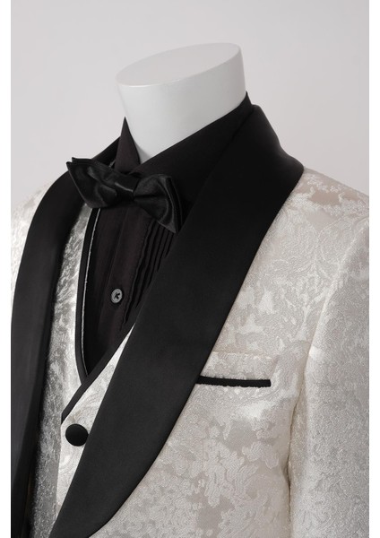 İşlemeli Erkek Çocuk Smokin Takım Elbise / Gömleksiz_mnvs2290 fırsatları