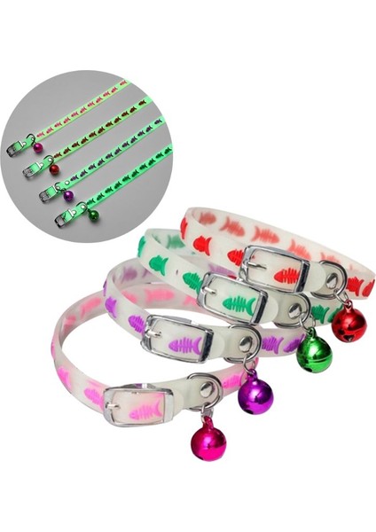 Siyah Stil Geceleri Glow Köpekler Kediler Ayarlanabilir Kolye Pet Parlayan Yaka Bells ile Güvenlik Gece Yürüyüş Aydınlık Yaka Malzemeleri B03E (Yurt Dışından) modelleri