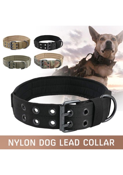 Siyah Stil L Boyutu Dayanıklı Ayarlanabilir Taktik Köpek Tasması Tasma Askeri Ağır Orta Büyük Köpekler Için Tasmalar Alman Çoban Yürüyüş Eğitimi (Yurt Dışından) fiyatları