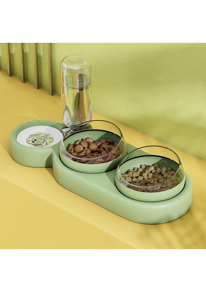 Mavi Stil 500ML Pet Kedi Kase Otomatik Besleyici Köpek Kedi Maması Kase Su Çeşmesi ile Kedi Kase Için Çift Kase (Yurt Dışından) fiyatları