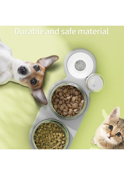 Mavi Stil 500ML Pet Kedi Kase Otomatik Besleyici Köpek Kedi Maması Kase Su Çeşmesi ile Kedi Kase Için Çift Kase (Yurt Dışından) modelleri