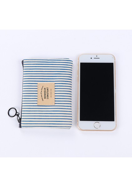 H Unisex Kanvas Para Çantası Çanta Kadın Şerit Para Para Kartlıklı Cüzdan Durumda Fermuarlı Anahtar Saklama Çantası Çocuk Kız Için Hediye (Yurt Dışından) indirimleri