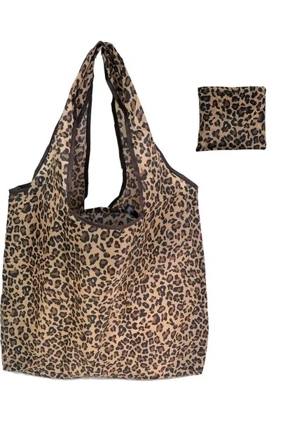 Stil 1 Moda Baskı Katlanabilir Çevre Dostu Alışveriş Çantası Tote Katlanır Kese Çanta Seyahat Için Uygun Büyük Kapasiteli Bakkal Çantası (Yurt Dışından)