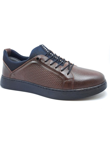 Erkek 38-39 Kahverengi İç Dış %100 Hakiki Deri Comfort Casual