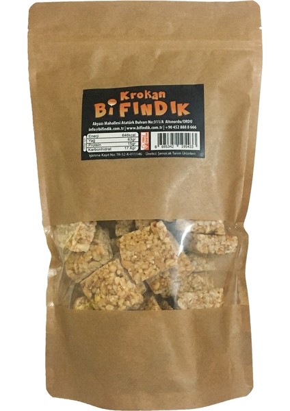 Fındık Krokan Yeni Mahsul Taze Kavrulmuş Doypack Paket Kıt Kıt Yemelik Atıştırmalık Krokan 150GR