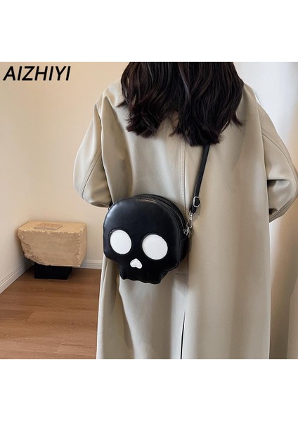 Siyah Cadılar Bayramı Hayalet Çanta Gotik Omuz Çantası Kadın Yenilik Şeytan Kafatası Komik Çanta Pu Deri Tote Crossbody Çanta Hayalet Çanta Çanta (Yurt Dışından) fiyatları